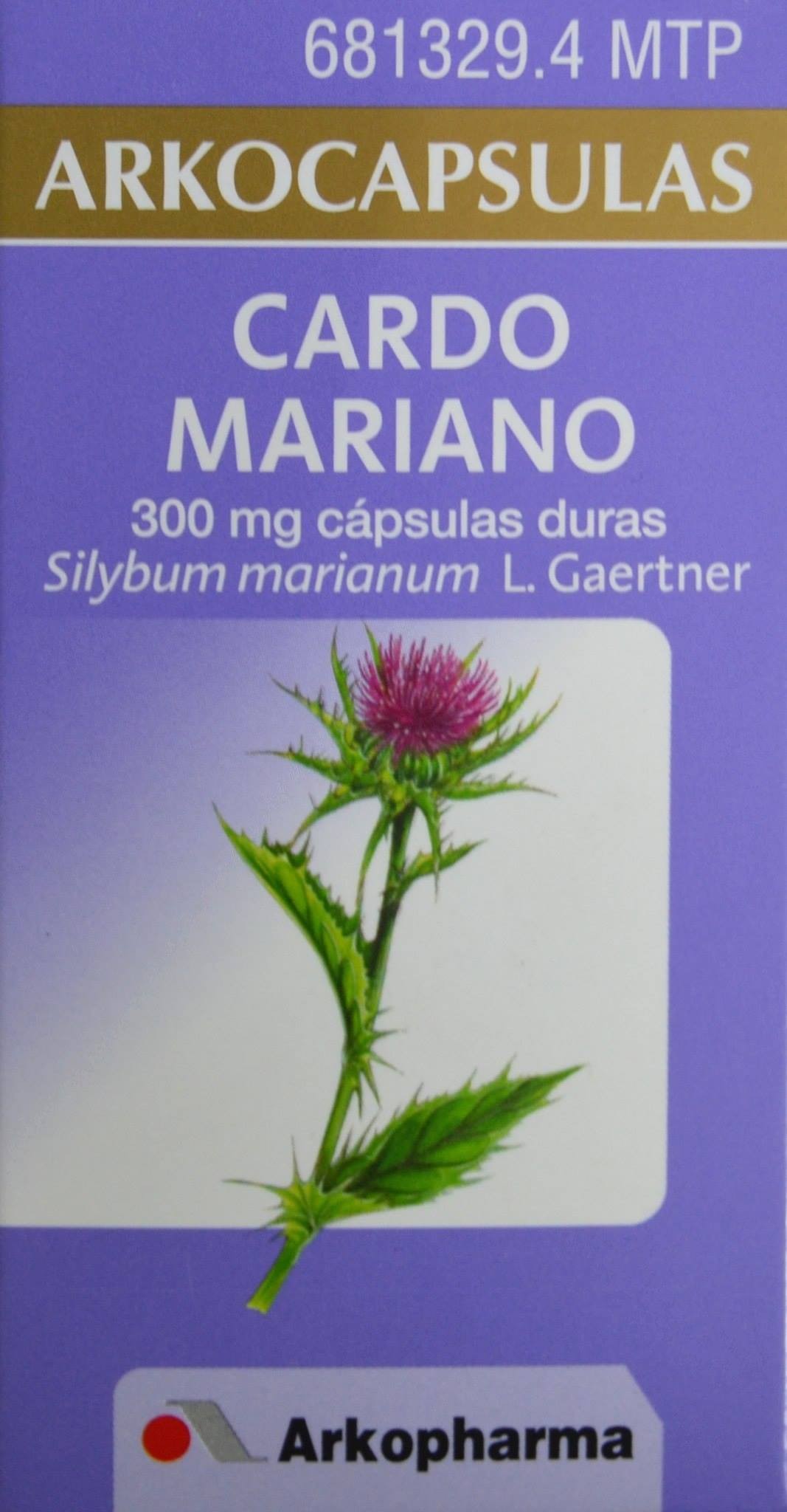 CARDO MARIANO ARKOCAPSULAS 50 CÁPSULAS ARKOPHARMA - Farmacia Anna Riba