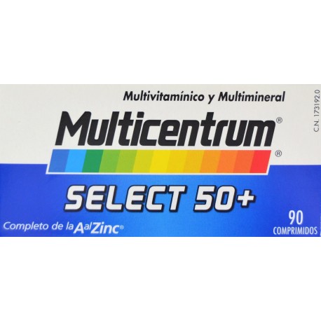 MULTICENTRUM SELECT 50+ 90 COMPRIMIDOS PFIZER 