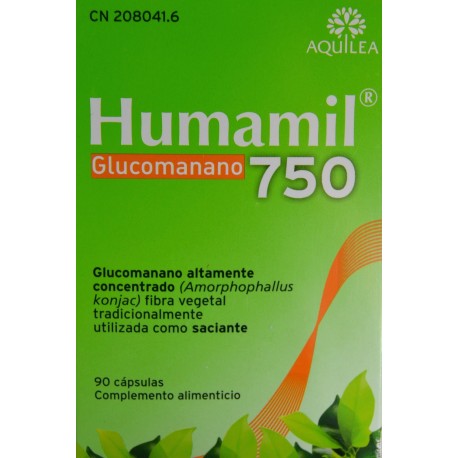 HUMAMIL GLUCOMANANO 750 90 CÁPSULAS AQUILEA