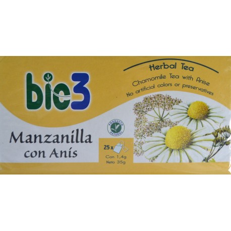 MANZANILLA CON ANÍS 25 BOLSITAS BIE 3