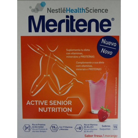 MERITENE SABOR FRESA 15 SOBRES NESTLÉ HEALTH SCIENCE
