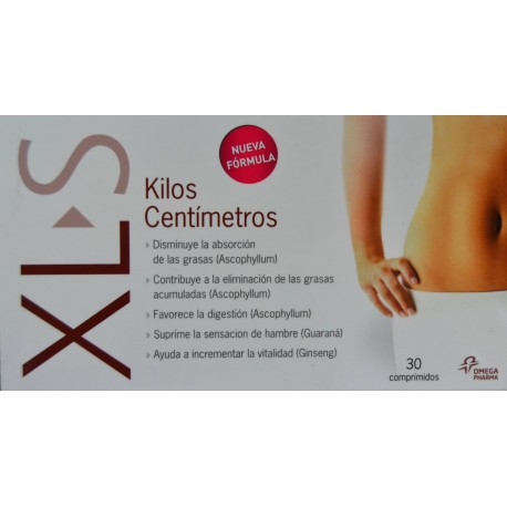 XL-S KILOS CENTÍMETROS 30 COMPRIMIDOS OMEGA PHARMA