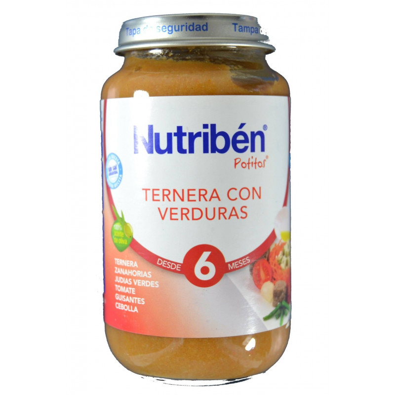 TERNERA CON VERDURAS 250 G NUTRIBÉN