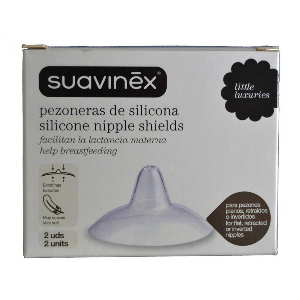 PEZONERAS DE SILICONA TALLA M 2 UDS SUAVINEX - Farmacia Anna Riba