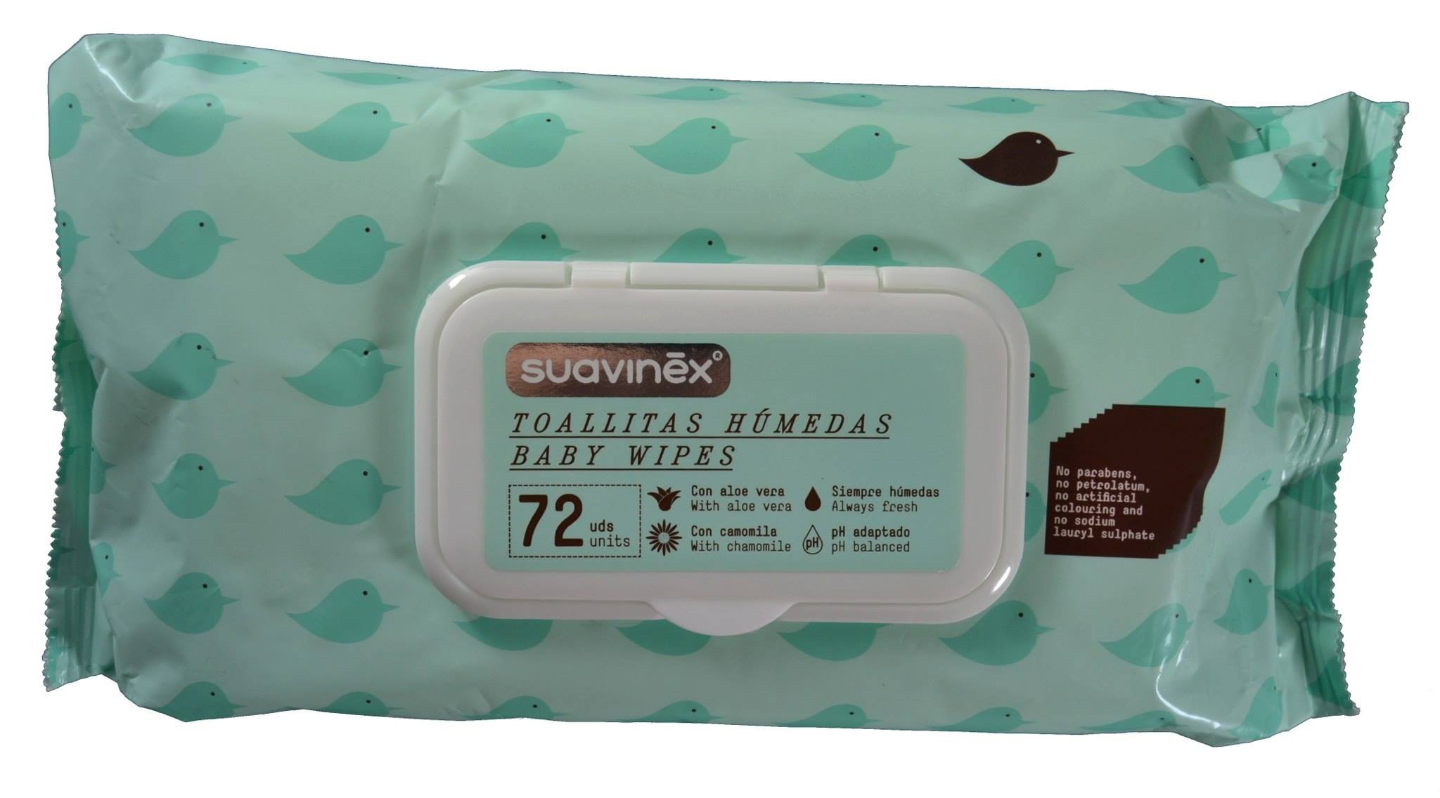 Suavinex Pack Toallitas Húmedas para Bebé, 3 x 72 unidades