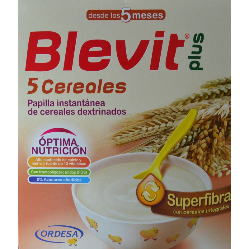 Blevit Plus 5 Cereales Bio 250g - Oferfarma