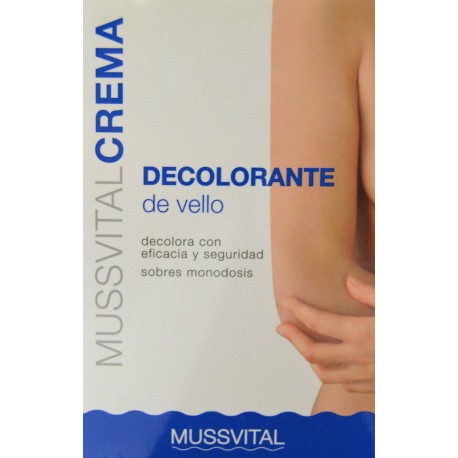 CREMA DECOLORANTE DE VELLO 5 SOBRES MUSSVITAL
