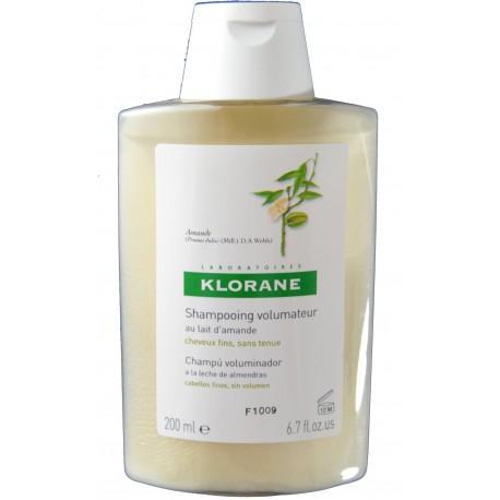 CHAMPÚ VOLUMINADOR A LA LECHE DE ALMENDRAS 200 ML KLORANE