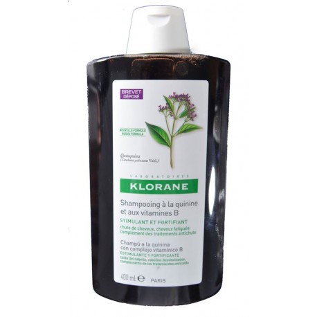 CHAMPÚ CON QUININA Y VITAMINAS DEL GRUPO B 400 ML KLORANE
