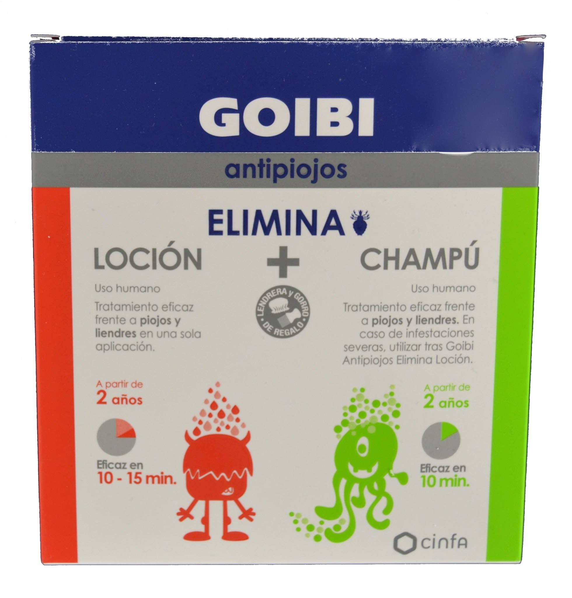 Goibi Antipiojos Elimina Champu + loción + spray kit