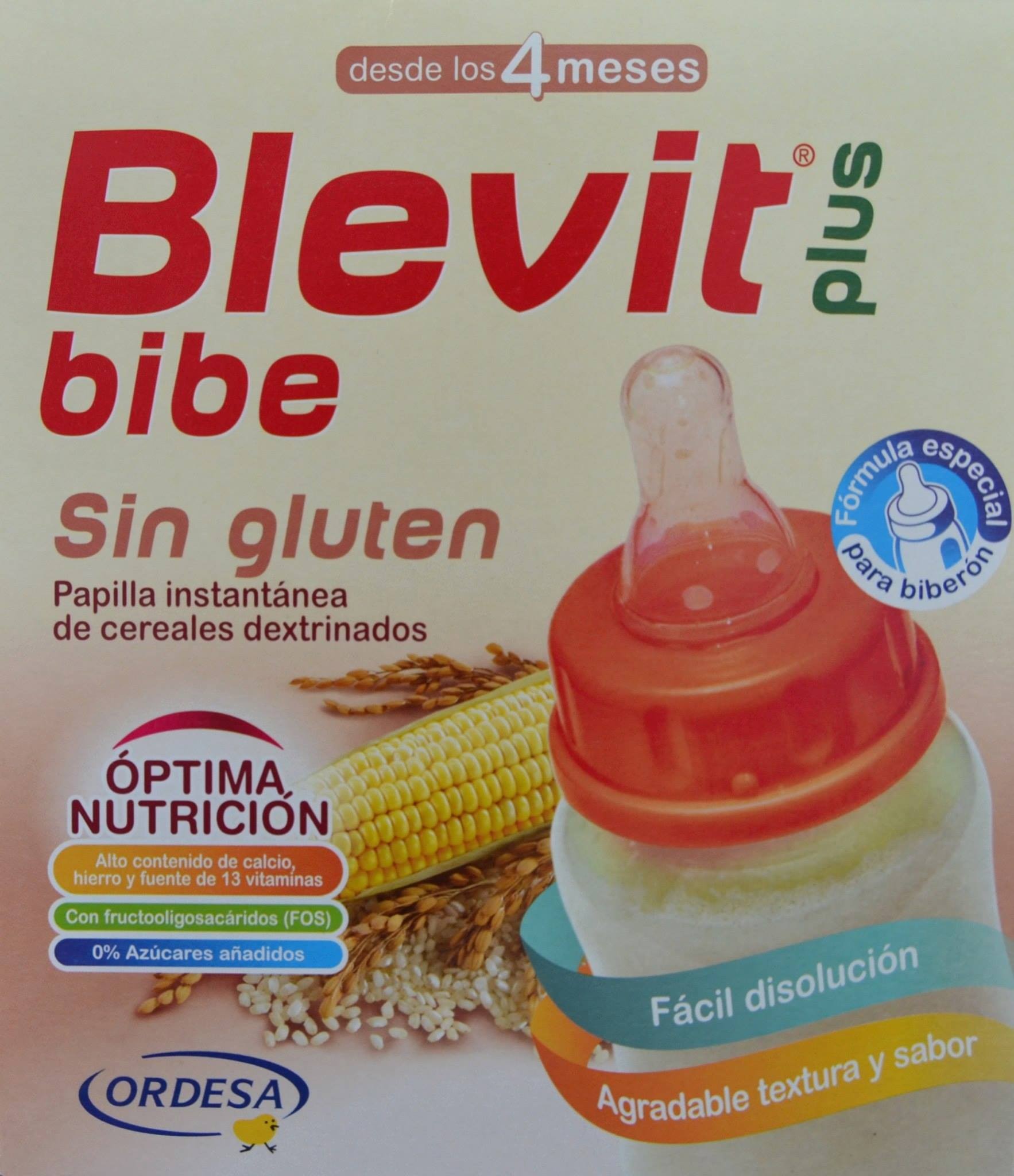 BLEVIT PLUS BIBE SIN GLUTEN 2 X 300 G ORDESA - Farmacia Anna Riba
