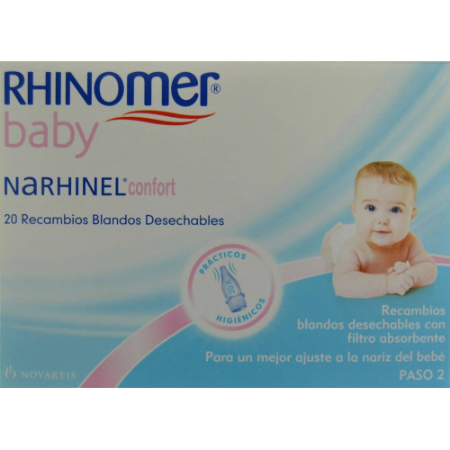 NARHINEL CONFORT 20 RECAMBIOS BLANDOS DESECHABLES RHINOMER BABY