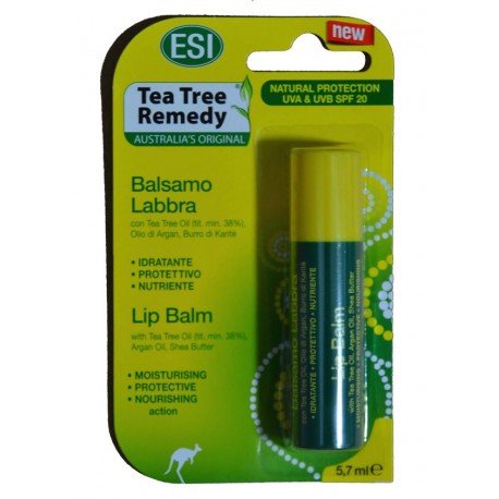 BÁLSAMO PARA LOS LABIOS AL LIMÓN TEA TREE REMEDY 5,7 ML ESI