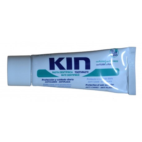 PASTA DENTÍFRICA CON FLUOR Y ALOE VERA 25 ML KIN