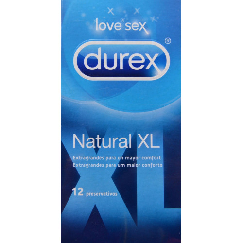 NATURAL XL 12 PRESERVATIVOS DUREX LOVE SEX