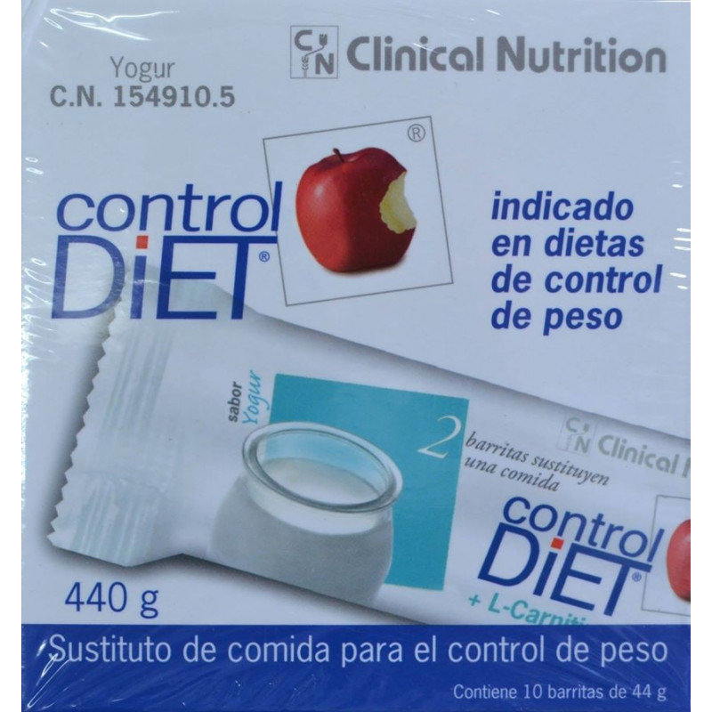 CONTROL DIET 10 BARRITAS YOGURT CLINICAL NUTRITION