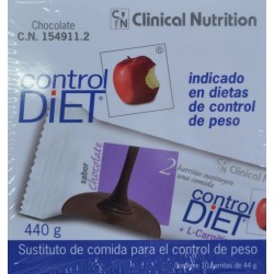 CONTROL DIET 10 BARRITAS CHOCOLATE CLINICAL NUTRITION