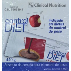 CONTROL DIET 10 BARRITAS GALLETA CLINICAL NUTRITION