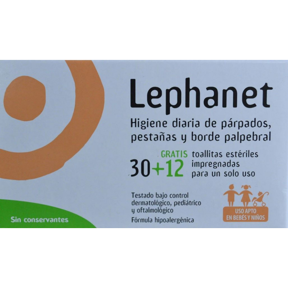 Comprar Lephanet 30+12 Toallitas Esteriles Individuales a precio de oferta