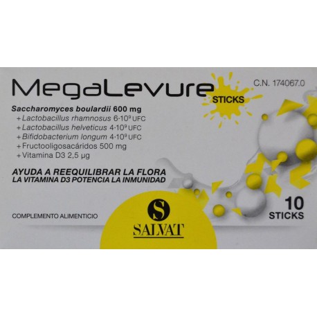 MEGALEVURE 10 STICKS SALVAT