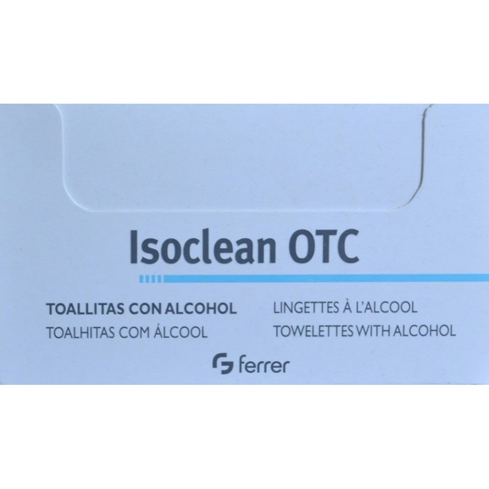 OTC ISOCLEAN TOALLITAS CON ALCOHOL 50 TOALLITAS
