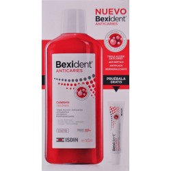 BEXIDENT ANTICARIES COLUTORIO 500 ML + MUESTRA GRATUITA PASTA DENTÍFRICA 8 ML ISDIN