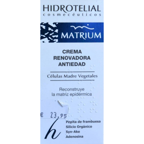 CREMA RENOVADORA ANTIEDAD MATRIUM 50 ML HIDROTELIAL