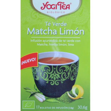 Té verde Matcha limón ecológico, de Yogi Tea