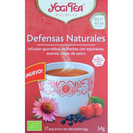 DEFENSAS NATURALES 17 BOLSITAS DE INFUSIÓN YOGI TEA