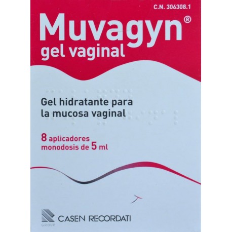 GEL VAGINAL MUVAGYN 8 APLICADORES MONODOSIS DE 5 ML CASEN RECORDATI
