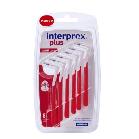CEPILLOS INTERPROXIMALES INTERPROX PLUS MINI CÓNICO 6 UNIDADES DENTAID