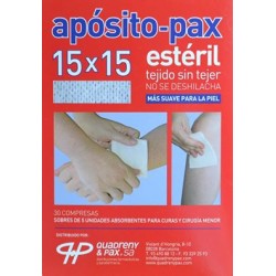 APÓSITO-PAX ESTÉRIL 15 X 15 30 COMPRESAS 