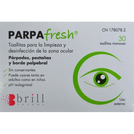 PARPAFRESH 30 TOALLITAS MONOUSO BRILL