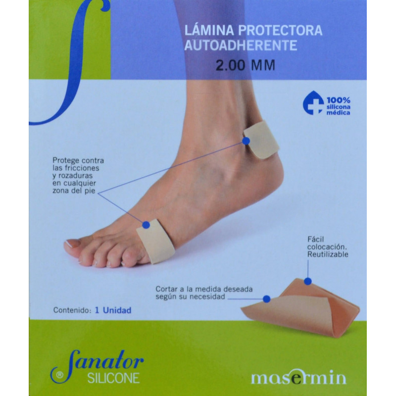 LÁMINA PROTECTORA AUTOADHERENTE 2.00 MM SILICONA SANATOR