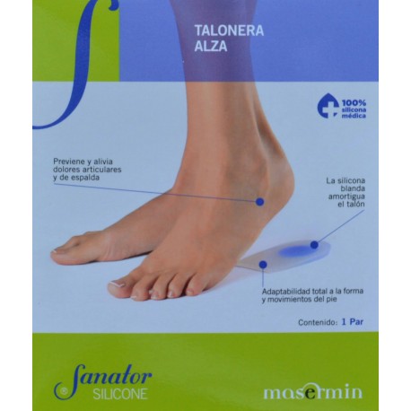 TALONERA ALZA 1 PAR TALLA MEDIANA 39/42 SANATOR