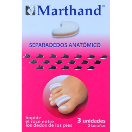 SEPARADEDOS ANATÓMICOS 3 UNIDADES 2 TAMAÑOS MARTHAND