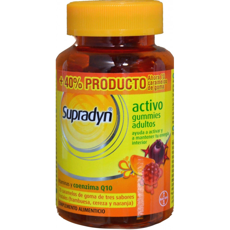 SUPRADYN ACTIVO GUMMIES ADULTOS 70 CARAMELOS DE GOMA BAYER