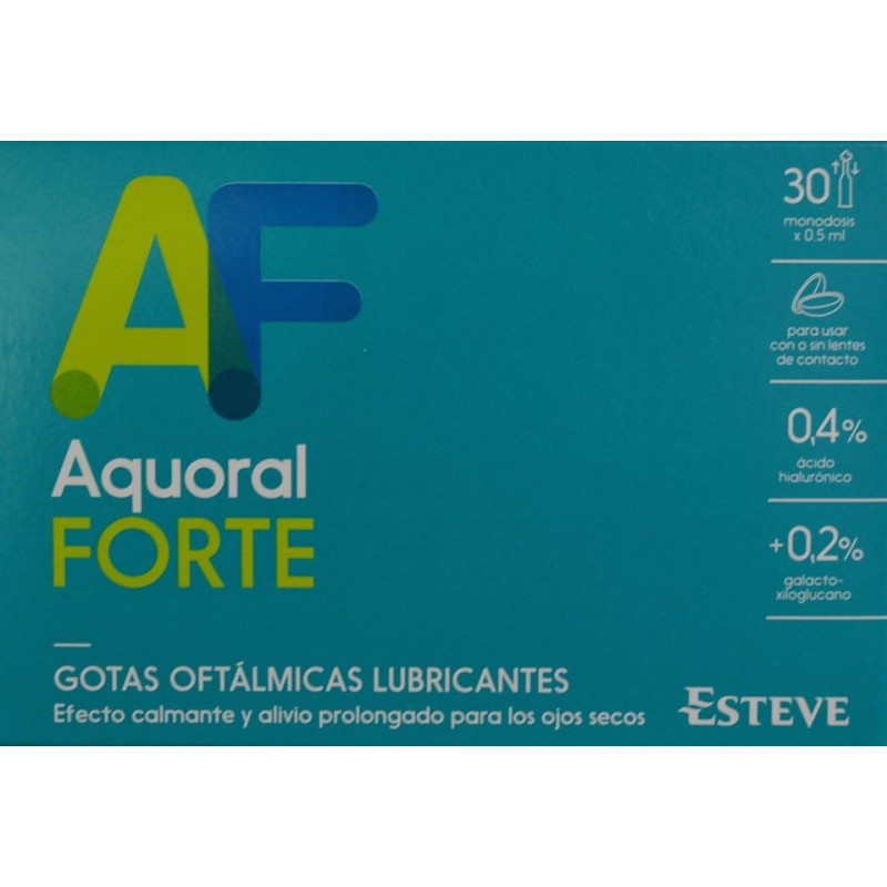 AQUORAL FORTE 30 MONODOSIS x 0,5 ML ESTEVE - Farmacia Anna Riba