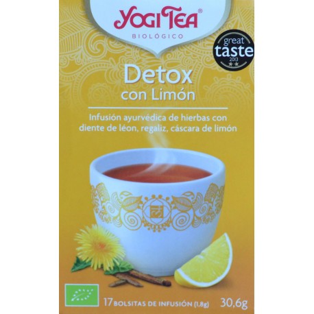 DETOX CON LIMÓN 17 BOLSITAS YOGI TEA