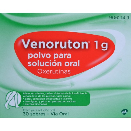 VENORUTON 1 G POLVO PARA SOLUCIÓN ORAL 30 SOBRES GSK