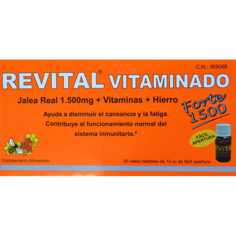 REVITAL VITAMINADO FORTE 1500 20 VIALES BEBIBLES