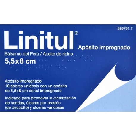 LINITUL APÓSITO IMPREGNADO 5,5 X 8 CM BAMA-GEVE