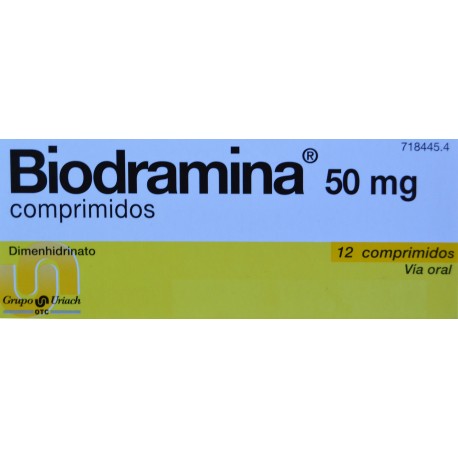 BIODRAMINA 50 MG 12 COMPRIMIDOS GRUPO URIACH