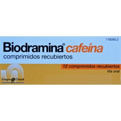 BIODRAMINA CAFEÍNA 12 COMPRIMIDOS RECUBIERTOS GRUPO URIACH