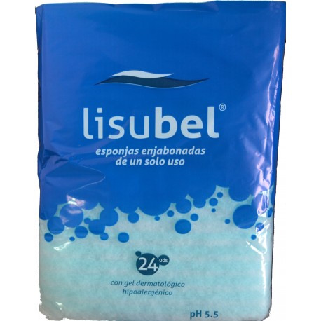 ESPONJAS ENJABONADAS DE UN SOLO USO 24 UDS. LISUBEL
