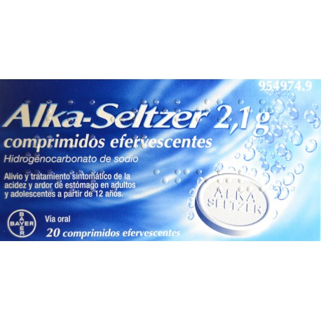 ALKA-SELTZER 2,1 G 20 COMPRIMIDOS BAYER - Farmacia Anna Riba