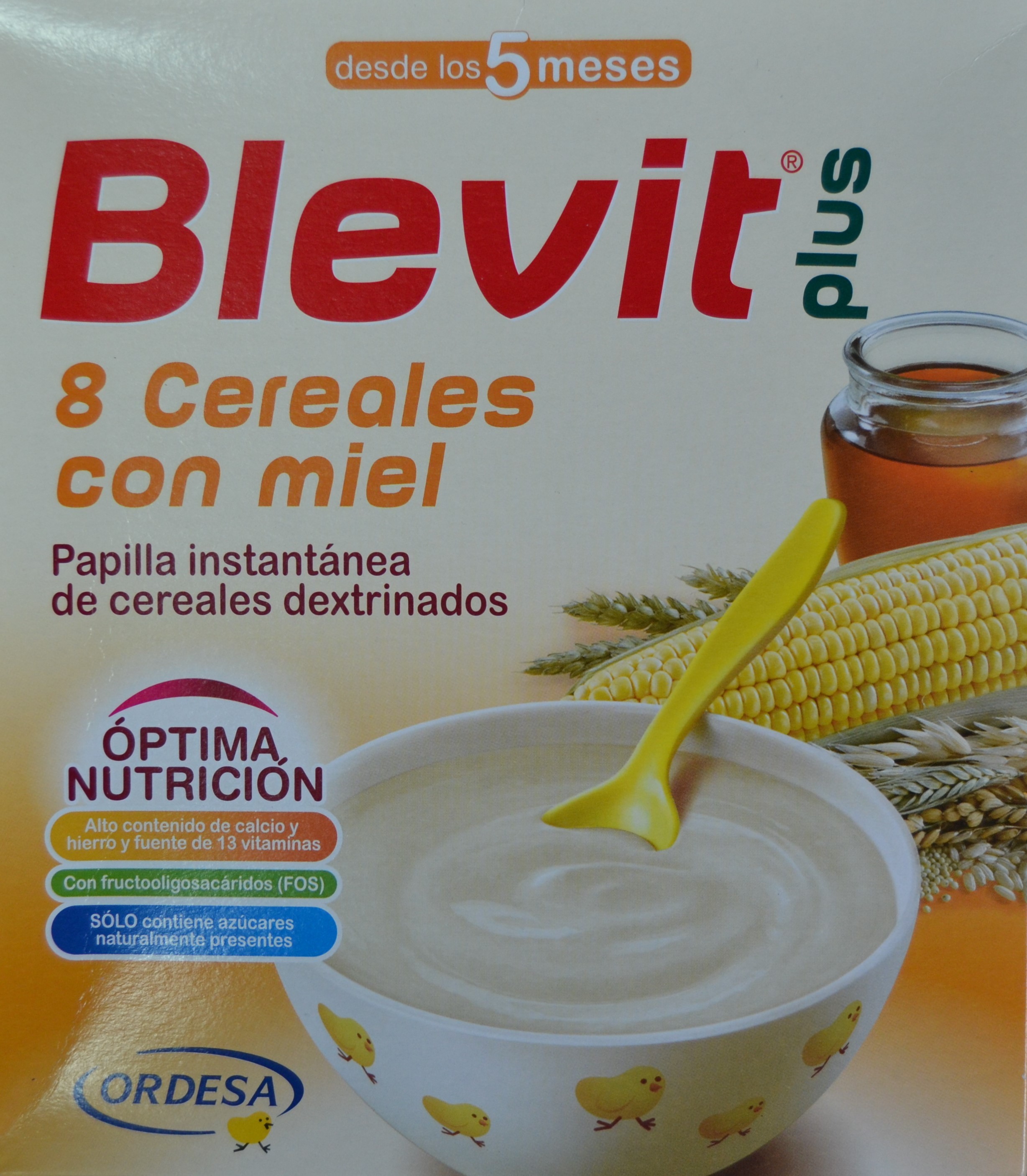BLEVIT 8 CEREALES CON MIEL 2 X 300 G ORDESA - Farmacia Anna Riba