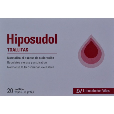 HIPOSUDOL 20 TOALLITAS UNIDOSIS LABORATORIOS VIÑAS