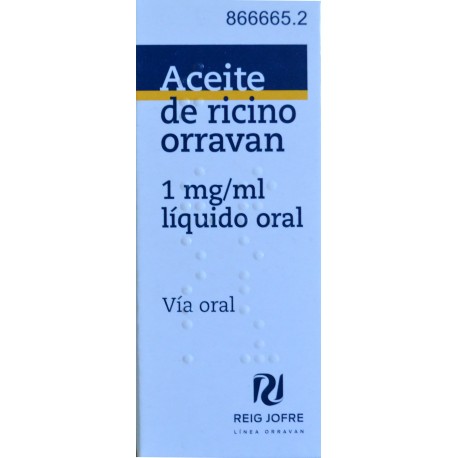 ACEITE DE RICINO ORRAVAN 25 ML REIG JOFRE