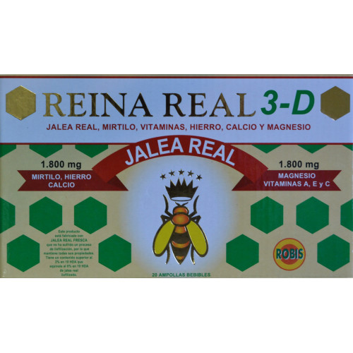 REINA REAL 3-D 20 AMPOLLAS ROBIS